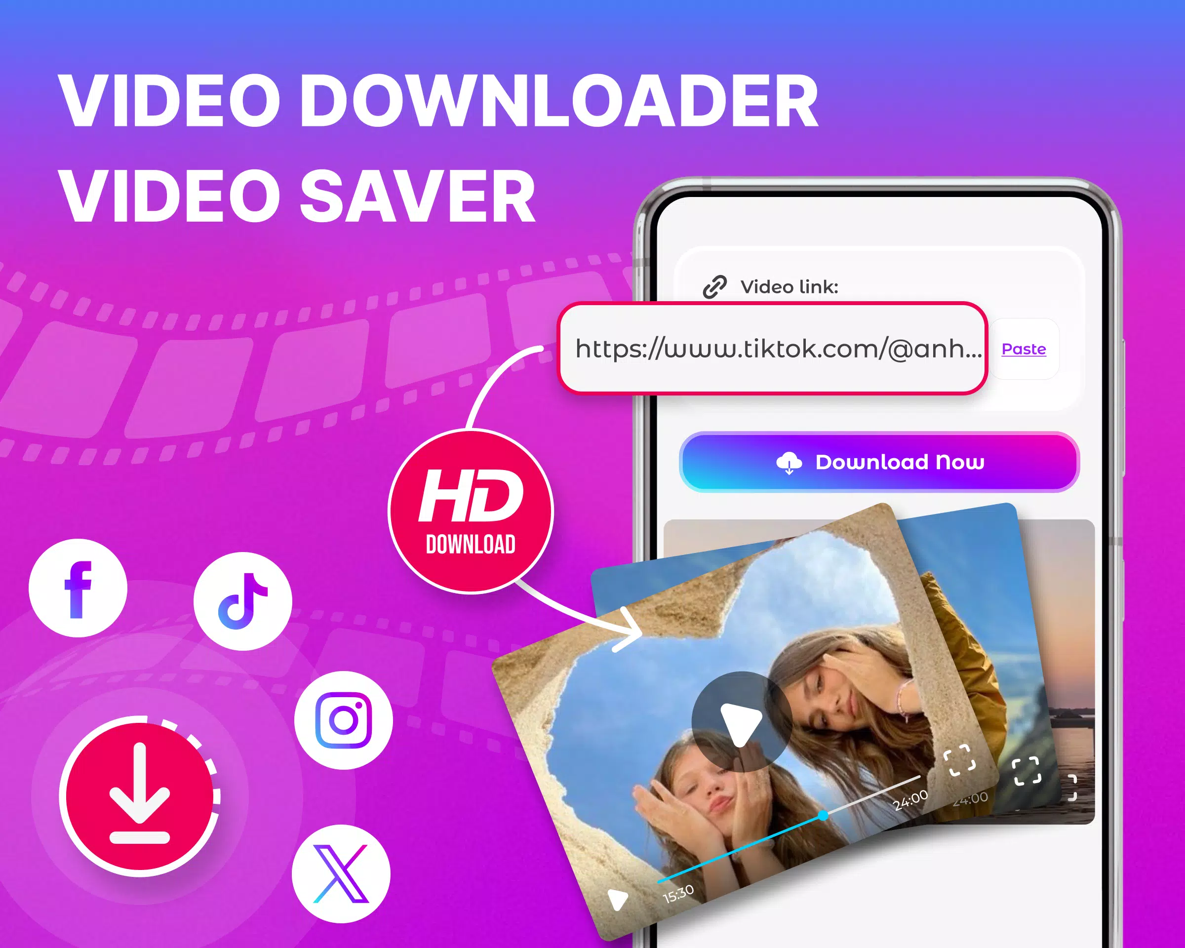 تحميل برنامج Video Downloader & Video Saver للاندرويد 2025